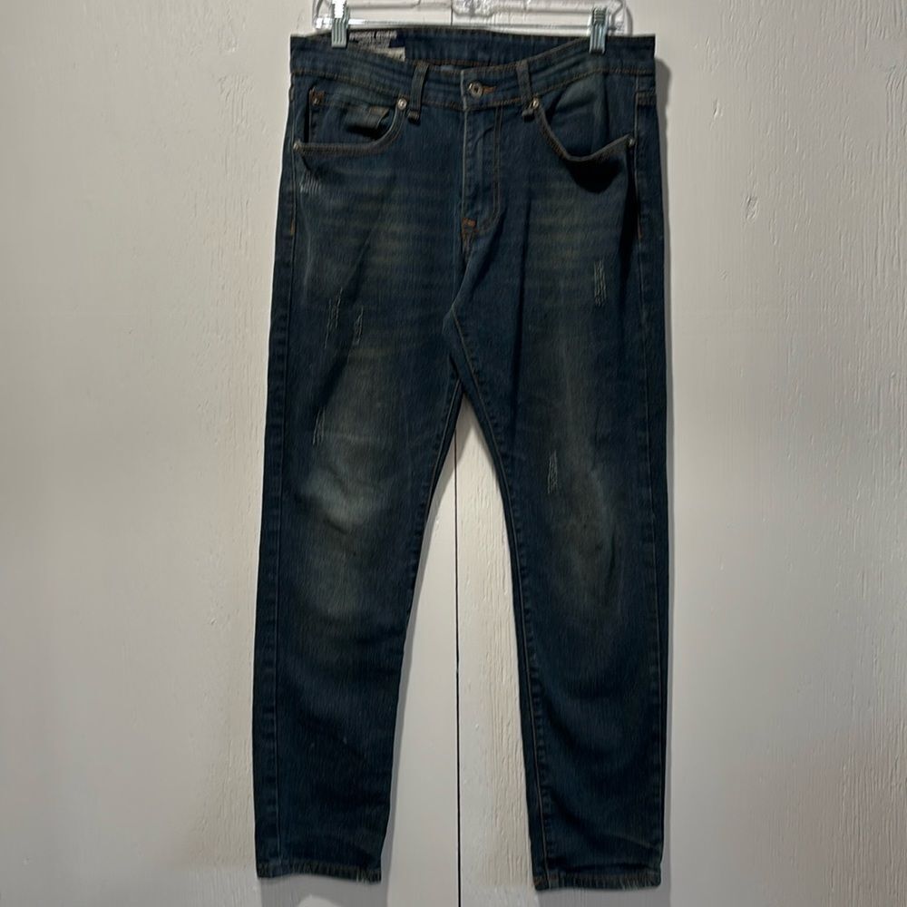Amongst others mens jeans slim stretch distressed size 32/30.